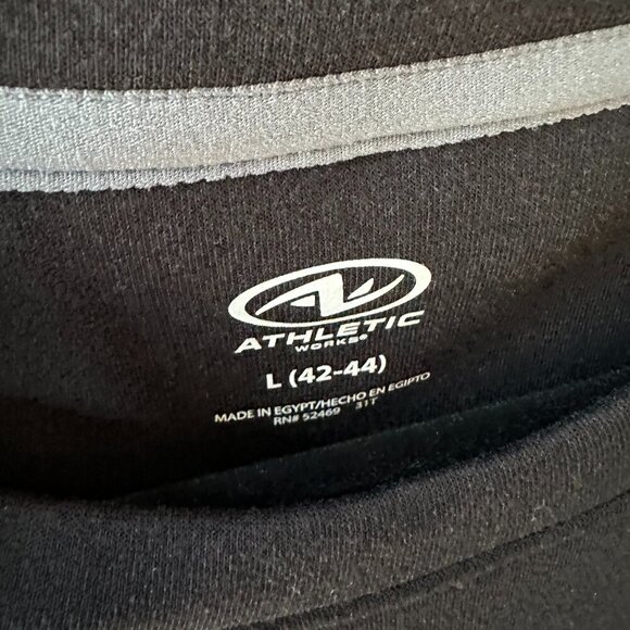 Black Athletic Works Large Double Knit Sweatshirt *NWT* - Picture 8 of 14